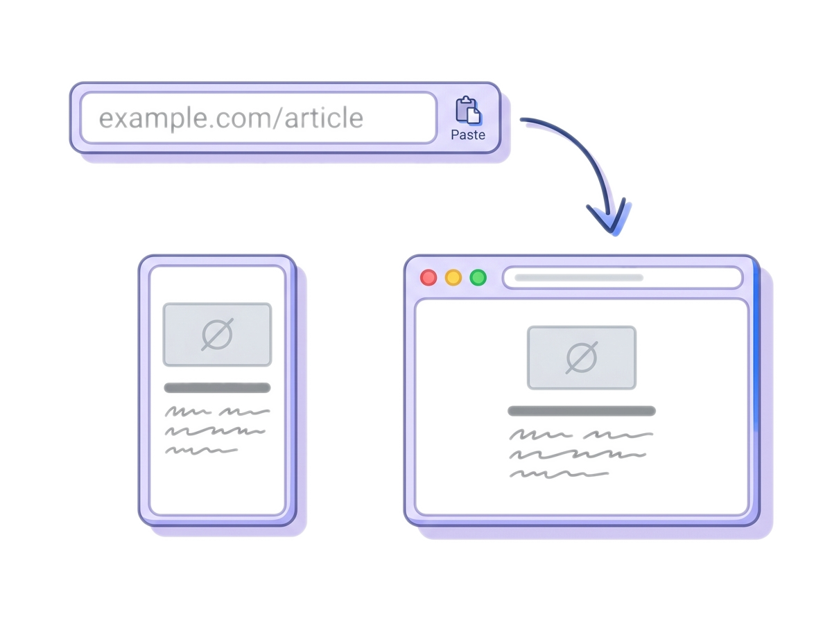 1. Paste any URL